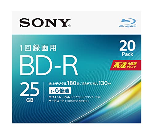 Amazon.co.jp: ソニー(SONY) ブルーレイディスク BD-R 25GB (1枚あたり